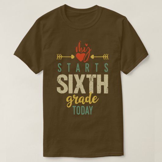 Sechste Klasse T-Shirt (Design vorne)