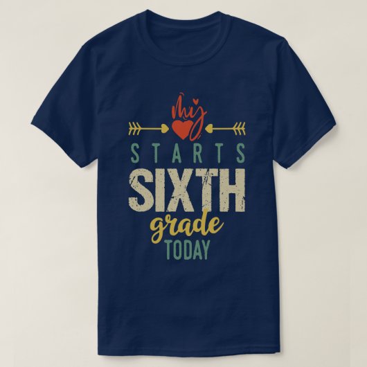 Sechste Klasse T-Shirt (Design vorne)