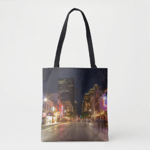 Sechste Straße bei Dusk im Stadtzentrum von Austi Tasche