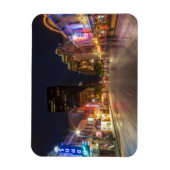 Sechste Straße bei Dusk in Austin, Texas, im Stadt Magnet (Vertikal)