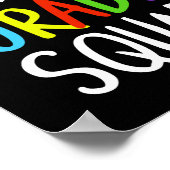 Sechste Stufe rückwärts zur Schule Poster (Ecke)