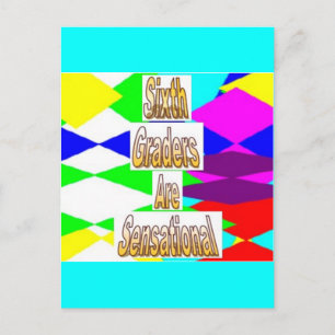 Sechste Stufen sind sensationell Postkarte