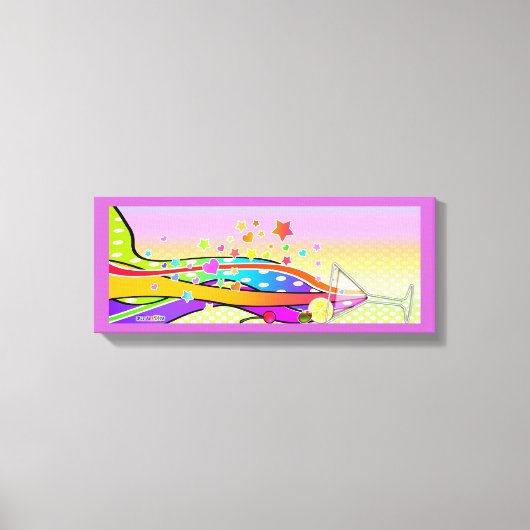SECHSTEN POP ART STYLE MARTINI LEINWANDDRUCK (Vorderseite)