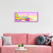 SECHSTEN POP ART STYLE MARTINI LEINWANDDRUCK (Insitu (Wohnzimmer))