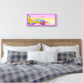 SECHSTEN POP ART STYLE MARTINI LEINWANDDRUCK (Insitu (Schlafzimmer))