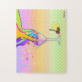SECHSTEN POP ART STYLE MARTINI PUZZLE (Vertikal)