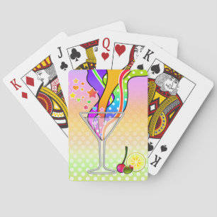 SECHSTEN POP ART STYLE MARTINI SPIELKARTEN