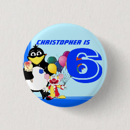 Sechster Geburtstag Button