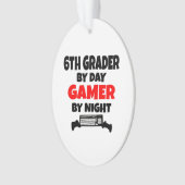 Sechster Grader Gamer Ornament (Vorderseite)