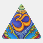 Sechstes Chakra, drittes Auge Dreieckiger Aufkleber (Vorderseite)