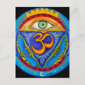 Sechstes Chakra, drittes Auge Postkarte (Vorderseite)