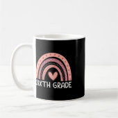 Sechstes Rainbow-Team Hallo 6. Klasse Rocks Squ Kaffeetasse (Links)
