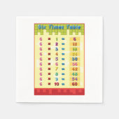 Sechstmaliges Tabellenpapier Napkins Serviette (Vorderseite)