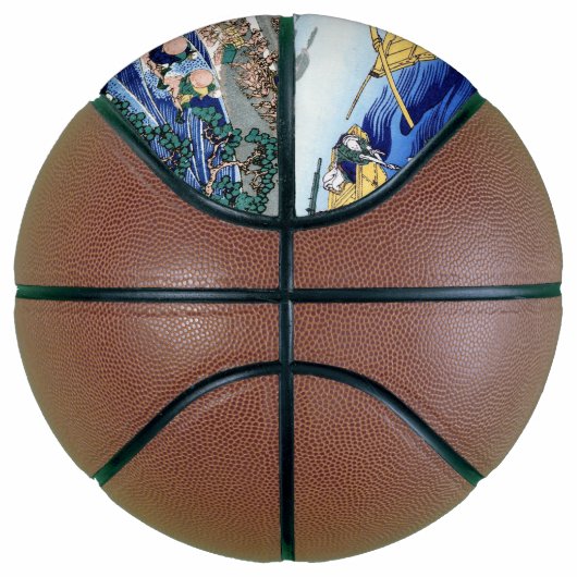 Sechsunddreißig Ansichten der Mount Fuji Hokusai-L Basketball (Rechts)