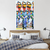Sechsundsiebzig Posaunen Leinwanddruck (Insitu (Schlafzimmer))
