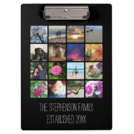 Sechzehn gerundete Ecken-Foto Collage oder Klemmbrett