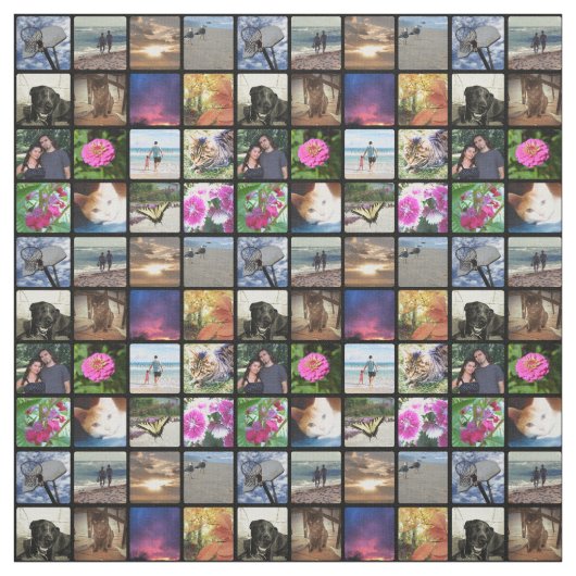 Sechzehn gerundete Ecken-Foto Collage oder Stoff (Muster)