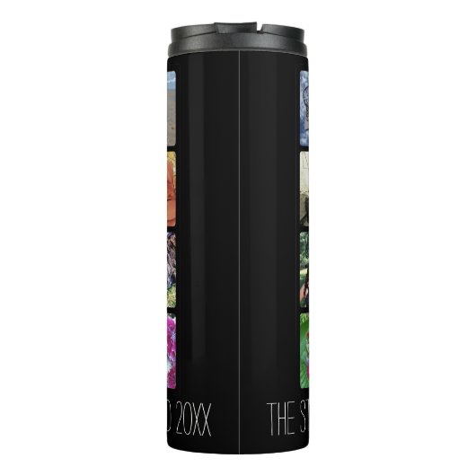 Sechzehn gerundete Ecken-Foto Collage oder Thermosbecher (Rückseite)