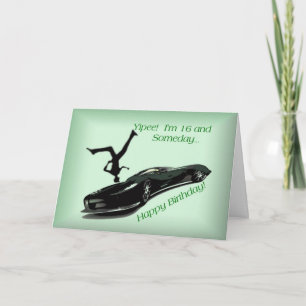 Sechzehn Jahre alt und Lieben Karte