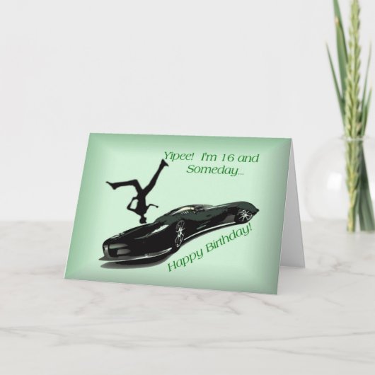 Sechzehn Jahre alt und Lieben Karte (Vorderseite)