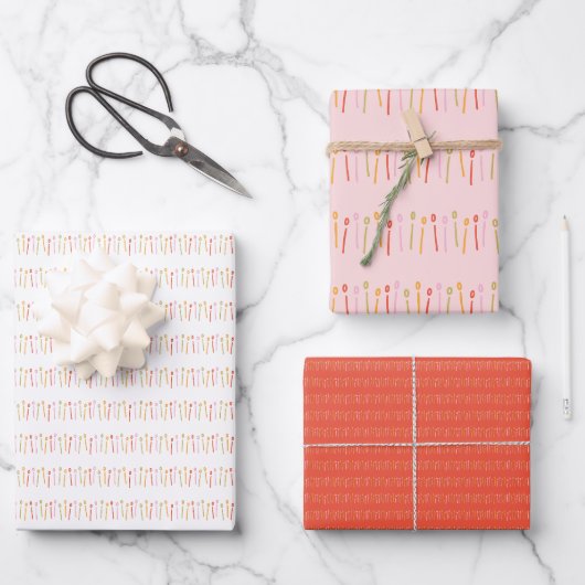 Sechzehn Kerzen Geschenkpapier Set (Vorderseite)