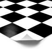 Sechzehn von sechzehn Schachbrettmuster Poster (Ecke)