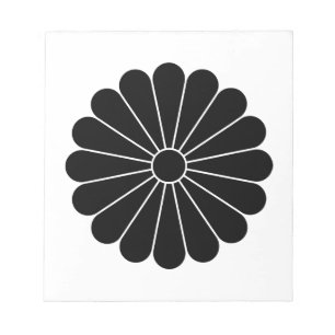 Sechzehnblättrige Chrysantheme Notizblock