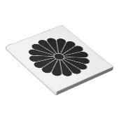 Sechzehnblättriges Chrysanthemum Notizblock (angewinkelt)