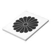 Sechzehnblättriges Chrysanthemum Notizblock (Rotiert)