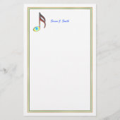 sechzehnte Musiknote Briefpapier (Vorderseite)