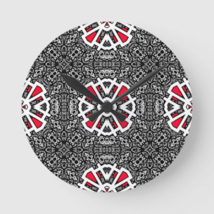Sechzehnter Band Kaleidoskop Kunst eins Runde Wanduhr