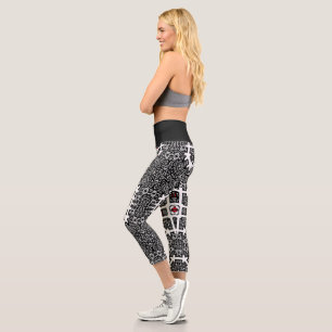 Sechzehnter Band Kaleidoskop Kunst neunzehn Capri Leggings
