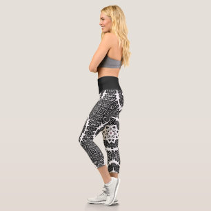 Sechzehnter Band Kaleidoskop Kunst zwölf Capri Leggings