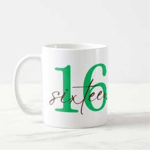Sechzehntes 16-Jahres-Jubiläum Personalisierung Kaffeetasse