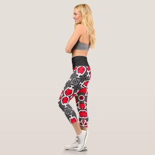 Sechzehntes Band Kaleidoskop Art acht Capri Leggings