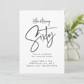 sechzig einladung (Stehend Vorderseite)