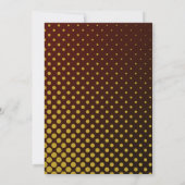 Sechzig elegante Ruby- und Gold-Einladung zum 60. (Rückseite)