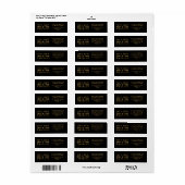 Sechzig & Fabulous Black Gold Art Deco 60. Geburts (Vorne)