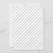 sechzig | Moderne Silver Brush 60. Geburtstagspart Einladung (Rückseite)