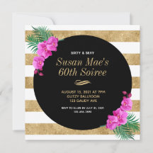 Sechzig & sexy Black Gold 60. Geburtstagsparty