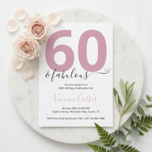 Sechzig und Fantastisch Skript Rosa 60. Geburtstag