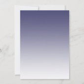 Sechzig und frech Navy Blau 60. Geburtstag Einladung (Rückseite)