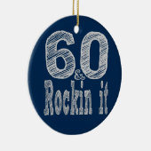 Sechzig und Rockin It Keramik Ornament (Rechts)