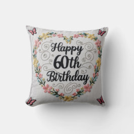 "Sechzig und spektakulär" Drehkissen: Feier Kissen