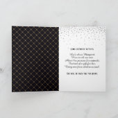 Sechzig und spektakuläre Gold Silber Diamanten Geb Karte (Innenseite)