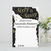 Sechzig und szig Lieblingsgedächtnisse am Geburtst (Stehend Vorderseite)