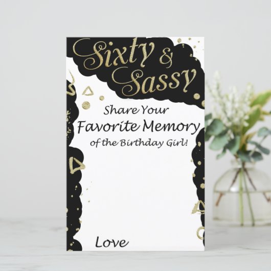 Sechzig und szig Lieblingsgedächtnisse am Geburtst (Stehend Vorderseite)