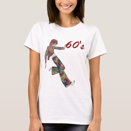 Sechziger-Collagen-Mädchen T-Shirt (Vorderseite)