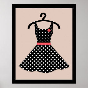 Sechziger, Kleid Poster