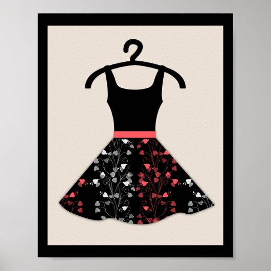 Sechziger, Kleid Poster (Vorne)